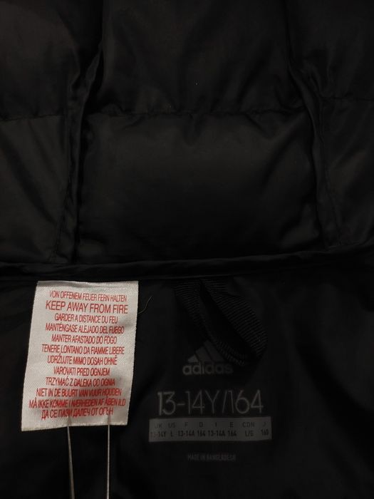 Куртка adidas пуховик (оригінал) розмір: 13–14y / 164 см, 10/10
