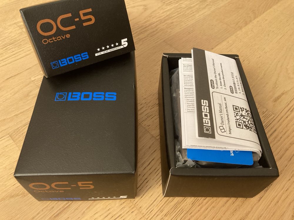 Boss OC-5 Octave Pedal октавер педаль для электрогитара бас