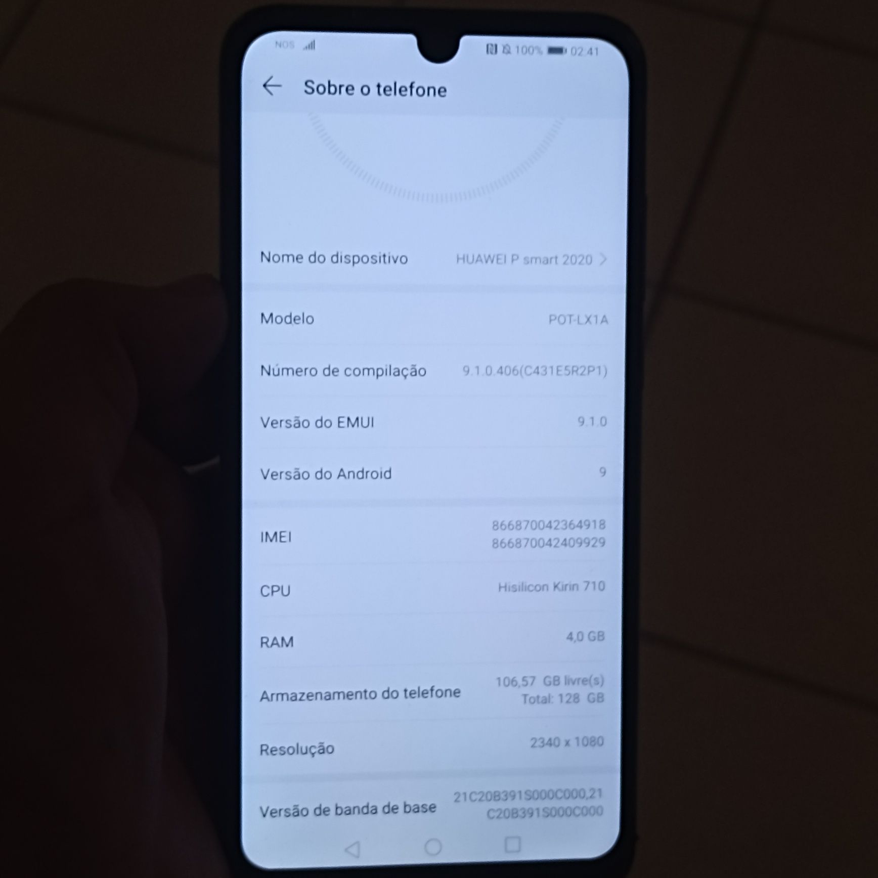 Smartphone Huawei P Smart 2020 desbloqueado