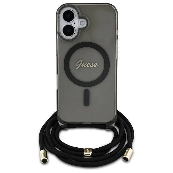 Guess GUHMP16SHCTSGNSK iPhone 16/6.1" czarny/black hardcase Crossbody