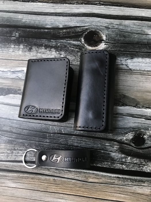 Кожаная обложка для прав,паспорта, ID карты,для автодокументов!Брелок!