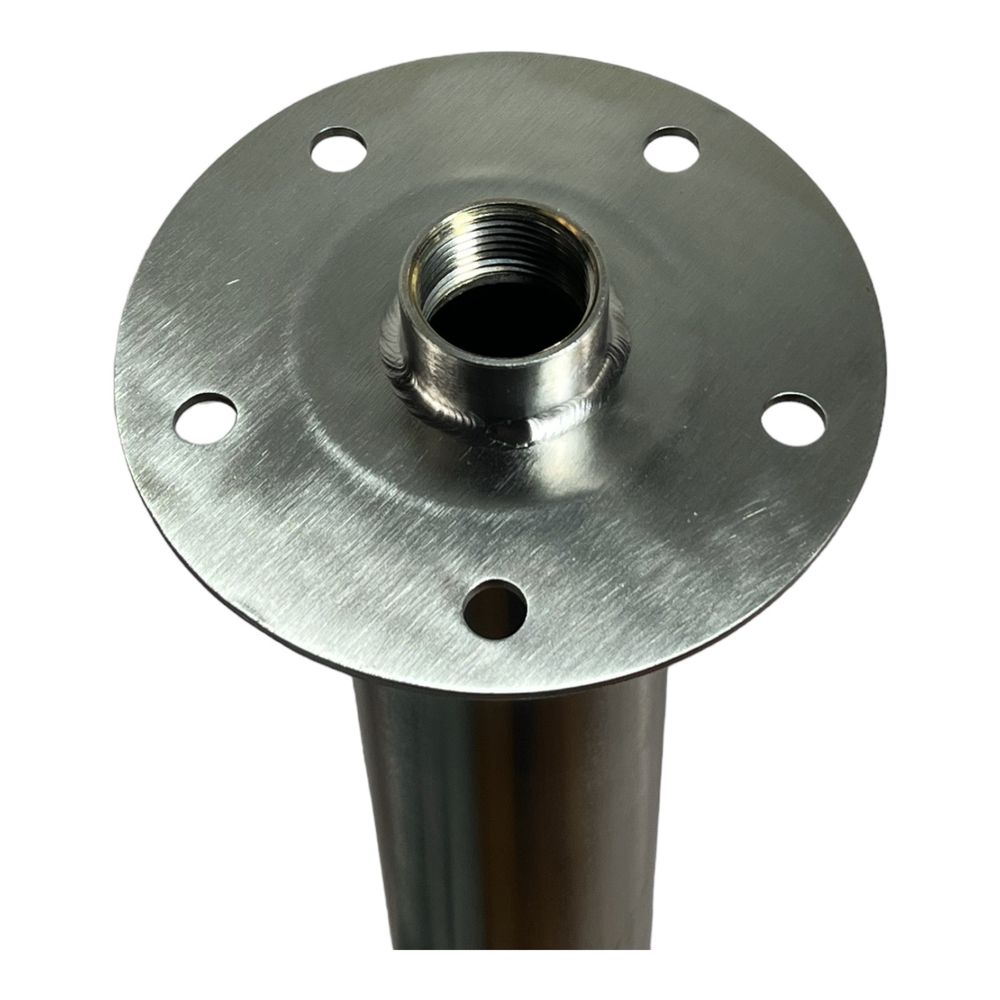 Kran ogrodowy +mocowanie 3x 3/4 hydrant słupek kranik 100cm INOX