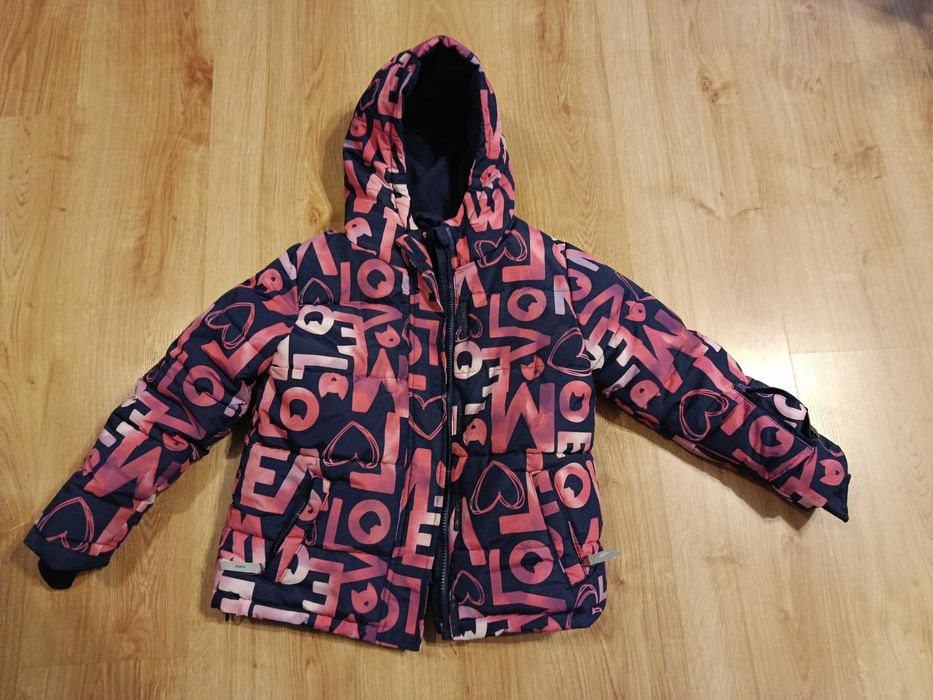 Kurtka zimowa dla dziewczynki rozm. 128