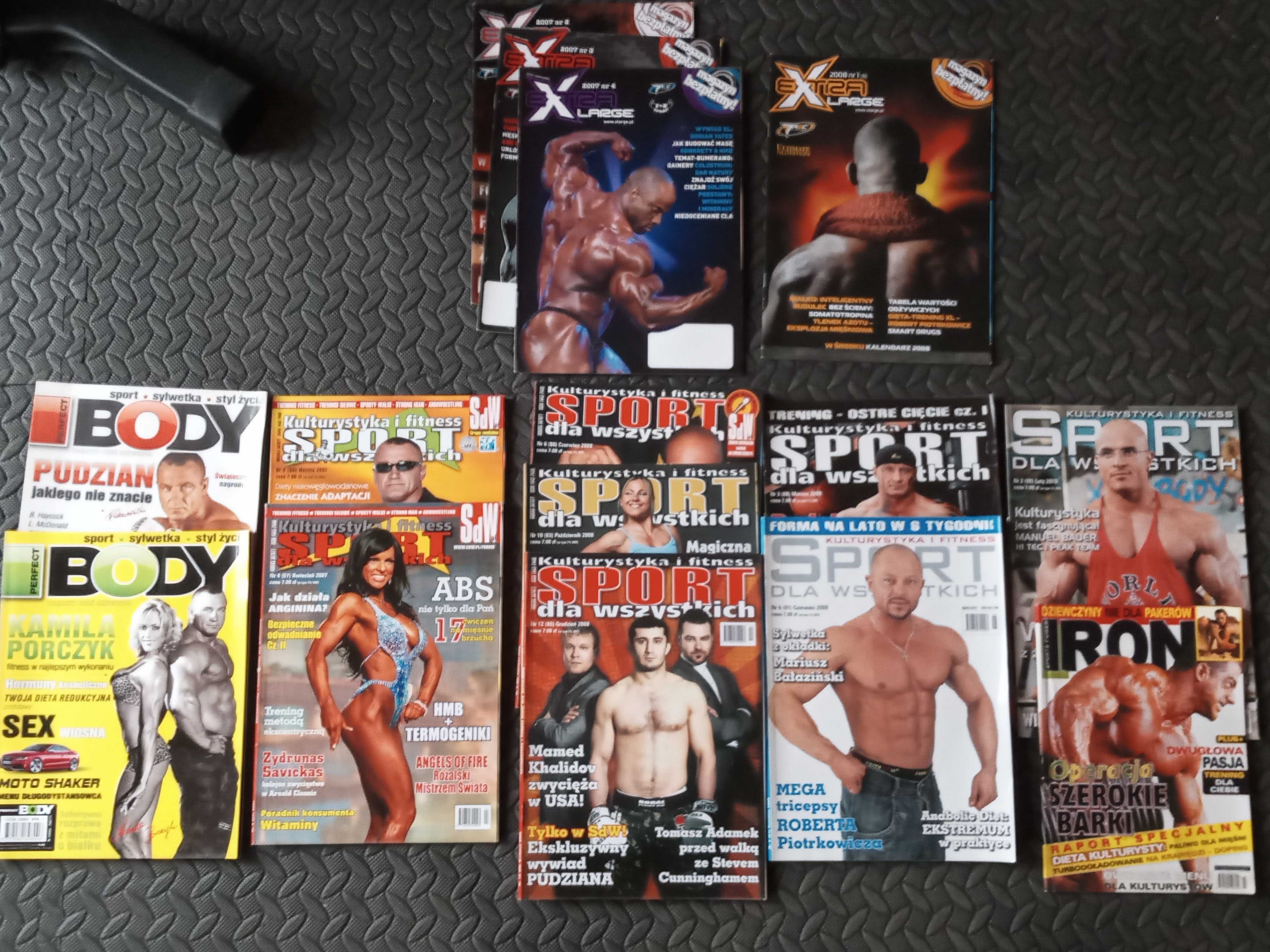 Archiwalne nr.czasopisma KULTURYSTYKA I FITNESS i kilka nr innych