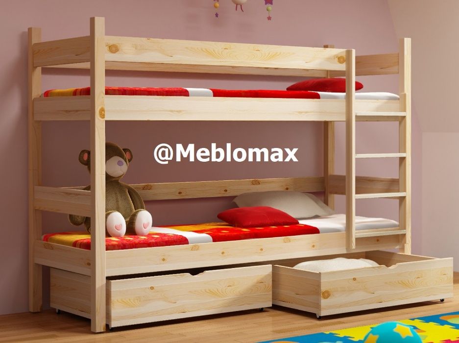 Nowe Łóżka Piętrowe ELEGANT drewniane dla dzieci dorosłych