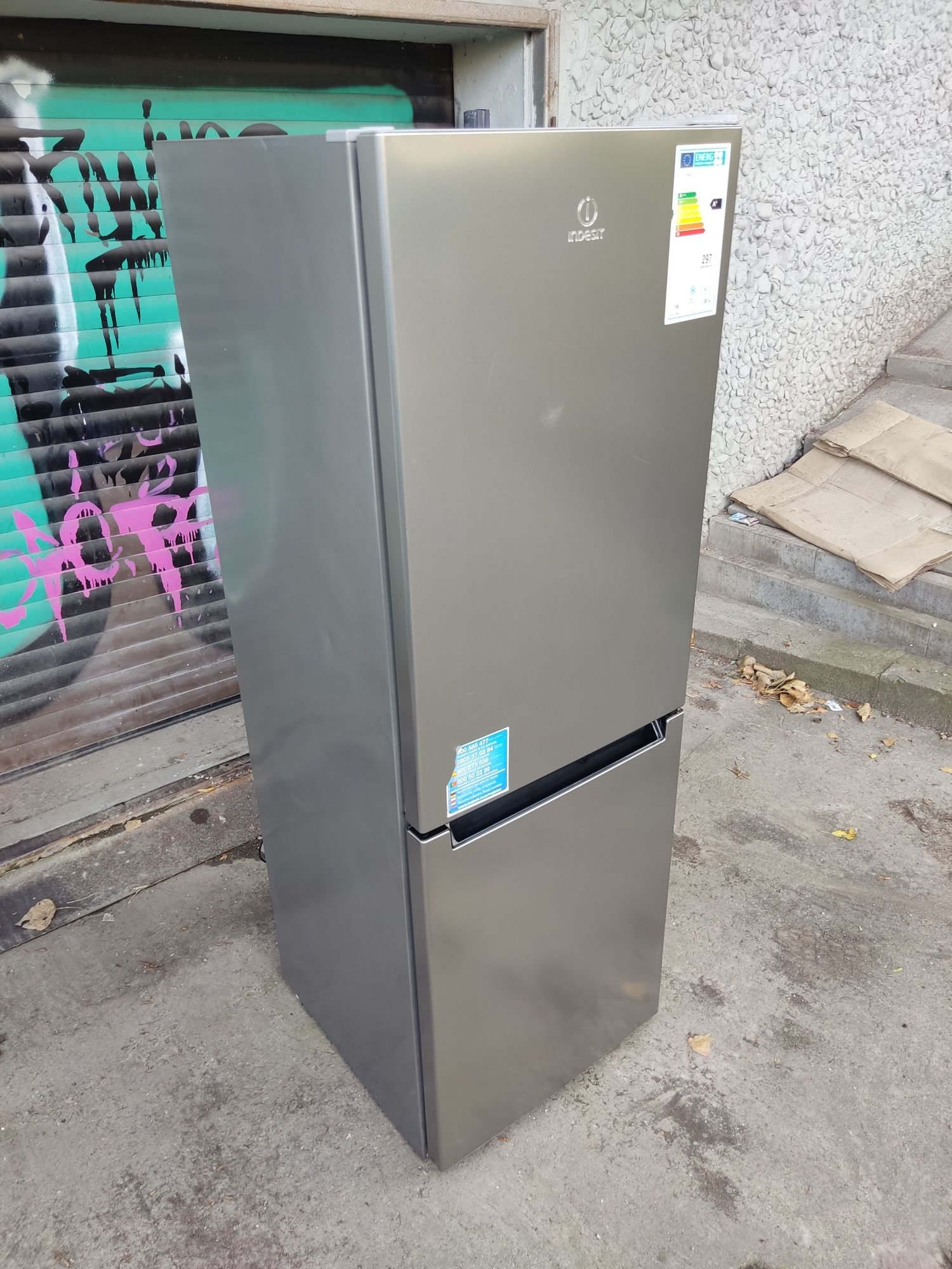 Lodówka DOWÓZ GRATIS Indesit transport srebrna LR7 S1 X z zamrażalniki