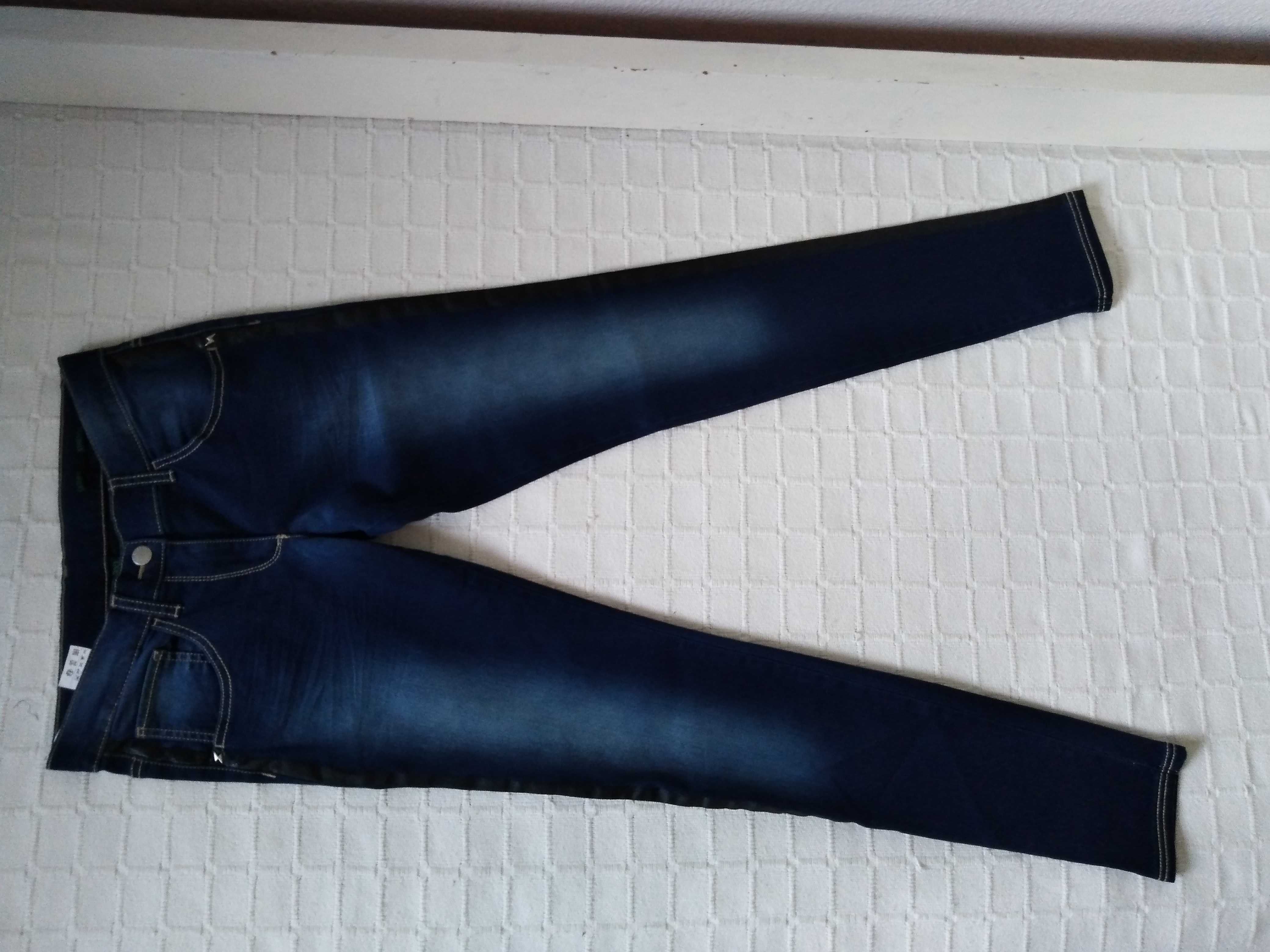Calças Ganga Azuis Benetton Jeans 3XL 170cm 13-14 Anos