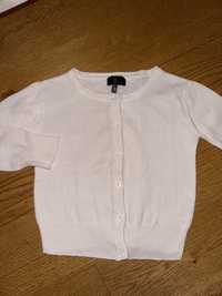 Sweter zapinany biały, KappAhl, rozm. 98/104