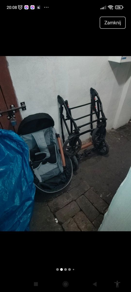 wózek głęboko-spacerowy Riko Basic Plus 2w1