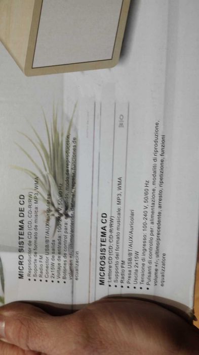 Wieża stereo Wiscent Vintage Micro HiFi Systems z Bluetooth