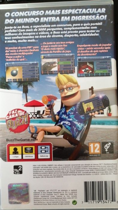 Jogo PSP - Buzz! Master Quiz