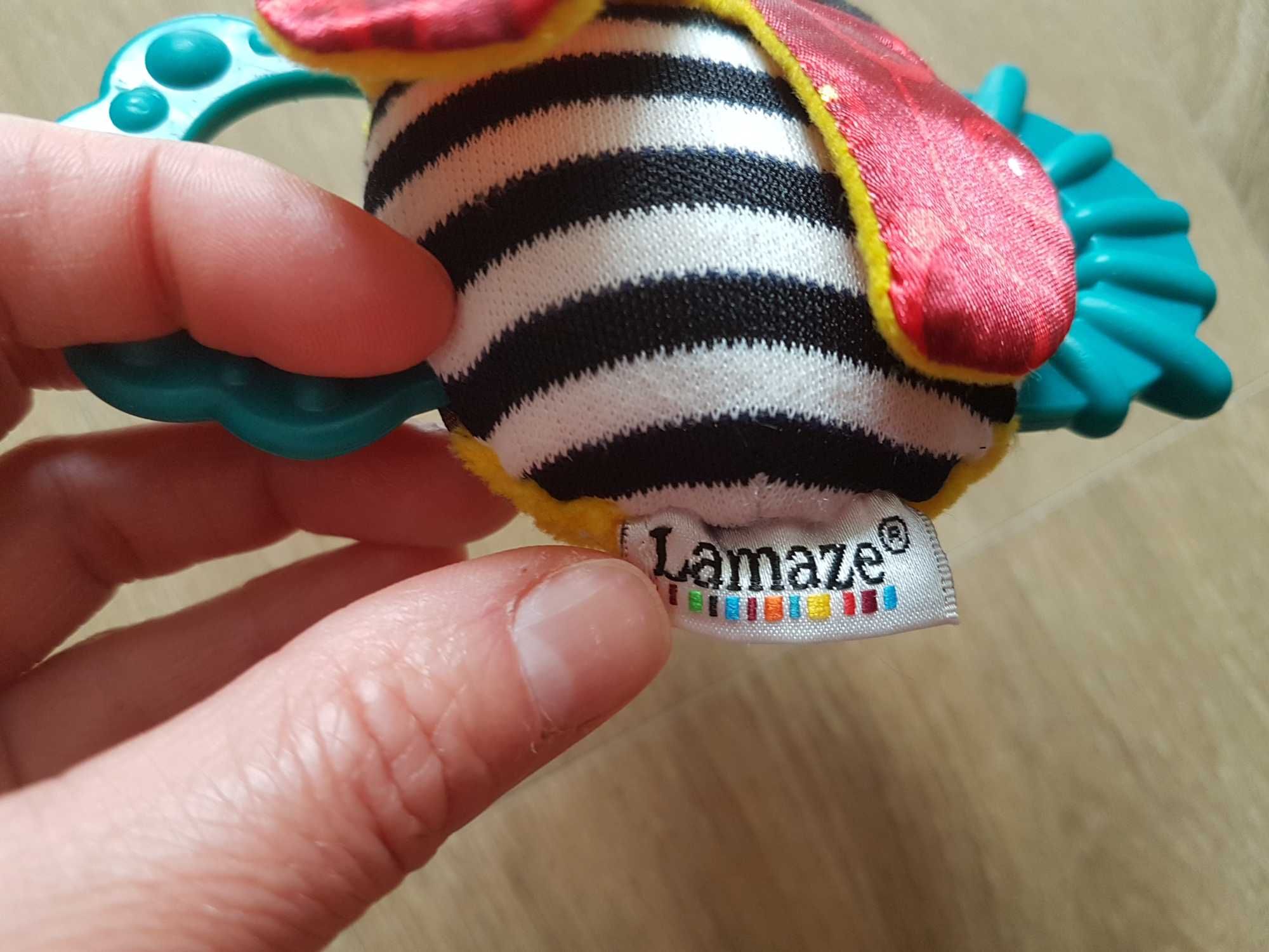 Lamaze dwustronna pluszowa grzechotka biedronka szeleści