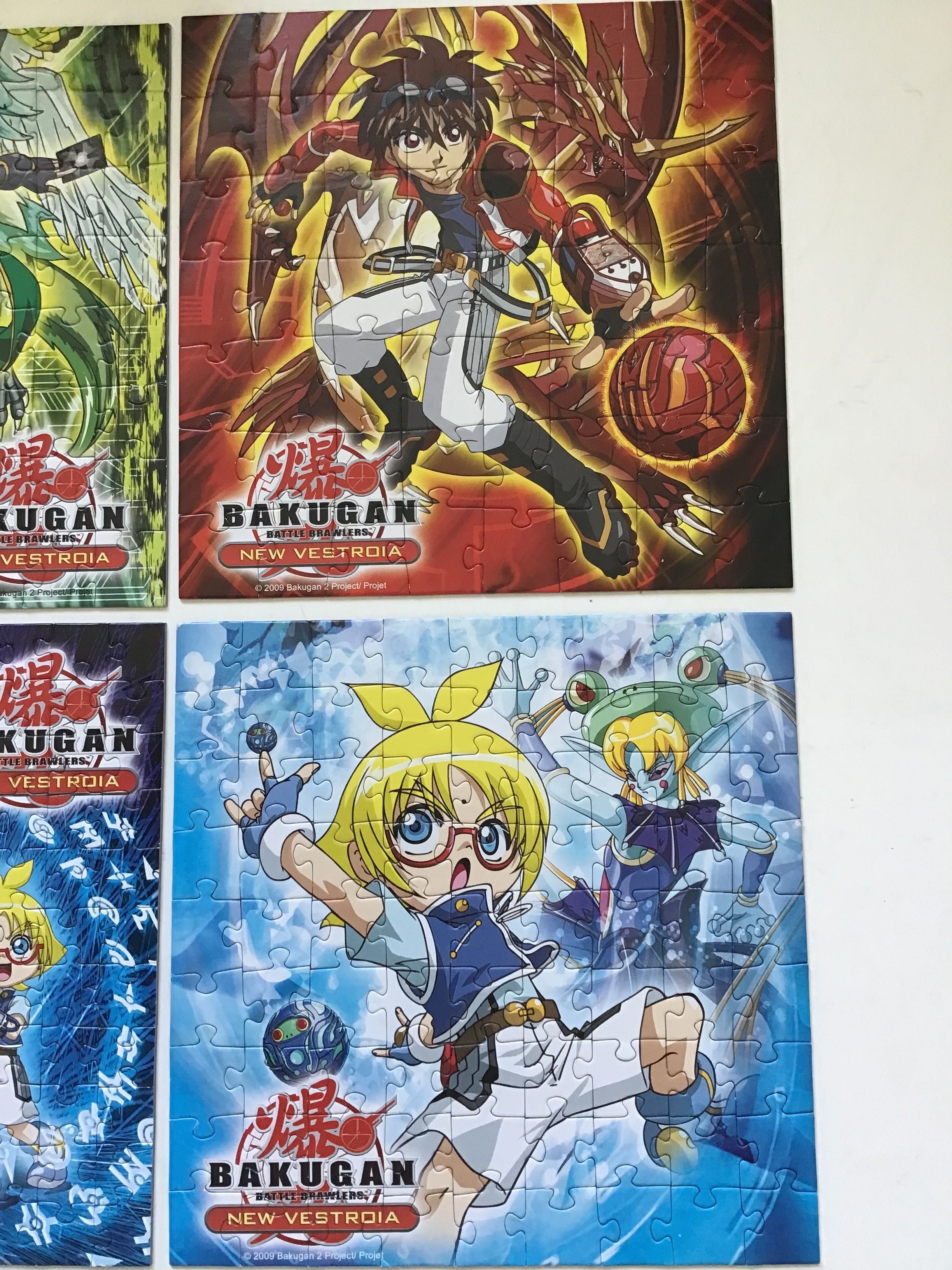 Bakugan 4 puzzles. 6+