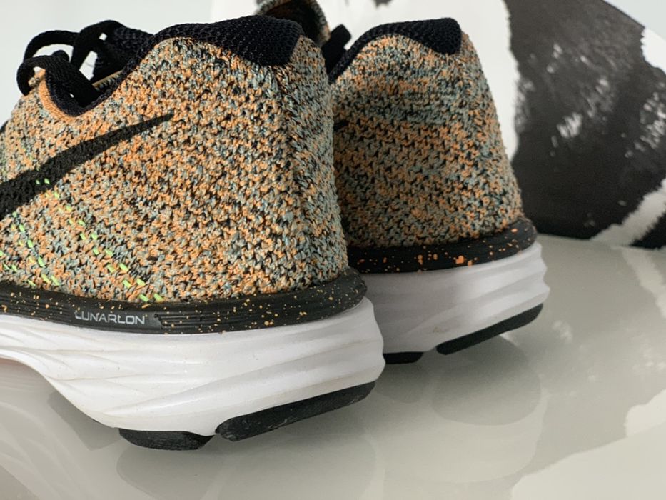 Nike Flyknit Lunar 3 Bright Citrus Black Glacier Ice r.37,5 23,5cm W-w