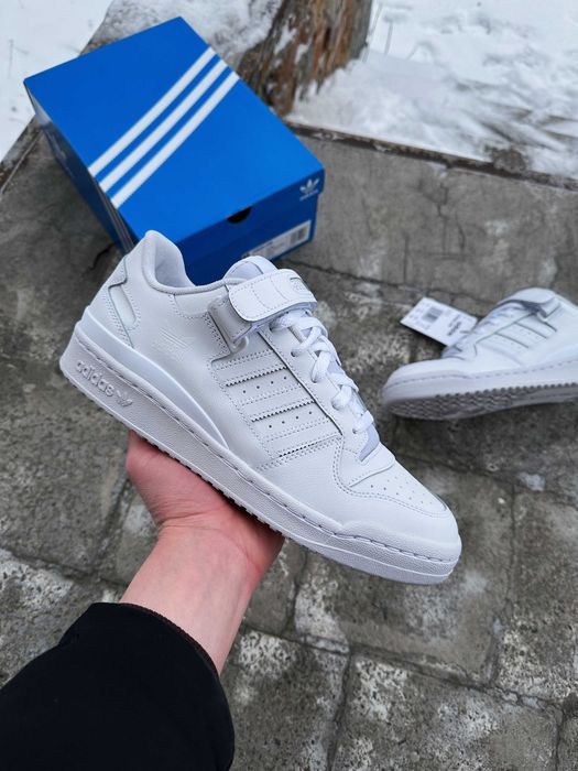Мужские кроссовки Adidas Forum Low FY7755 Cloud White белые Оригинал