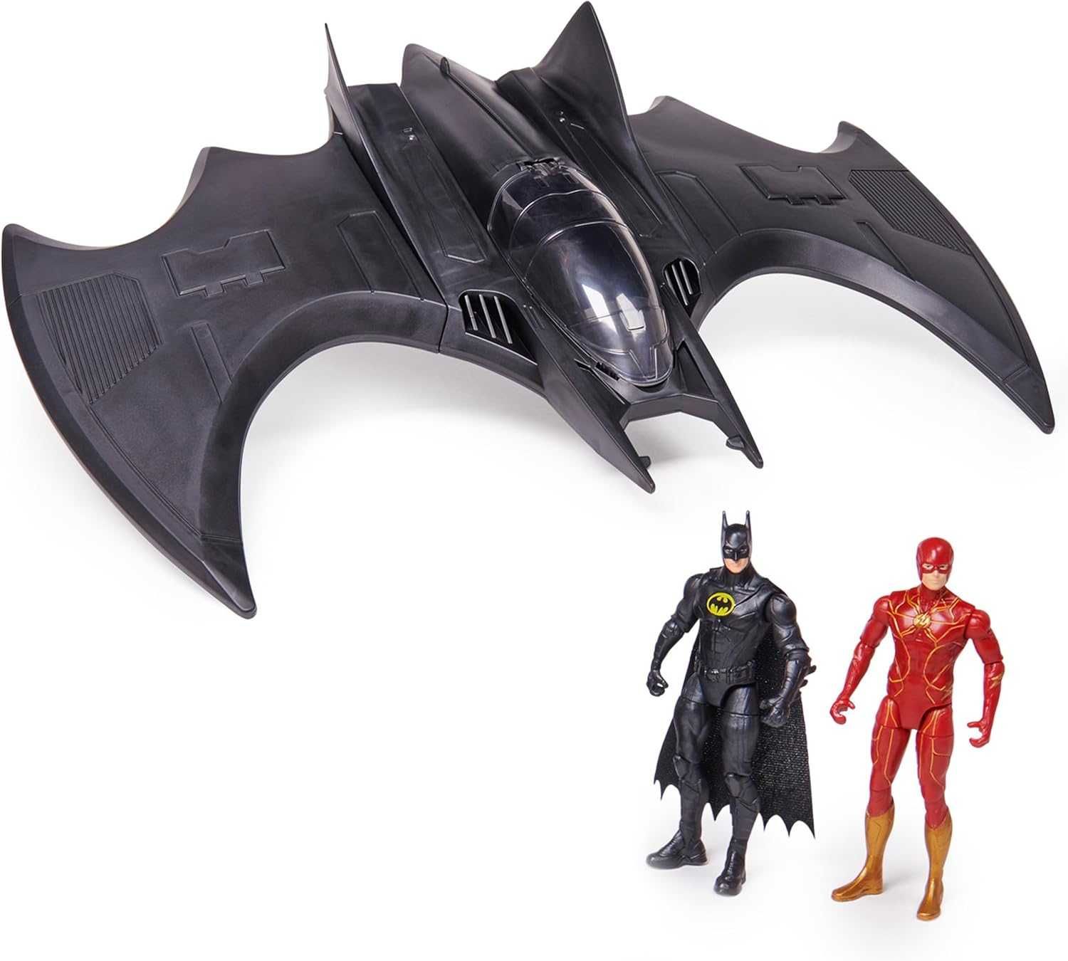 Бетлітак з фігурками Бетмена та Флеша Оригінал The Flash Batwing Set