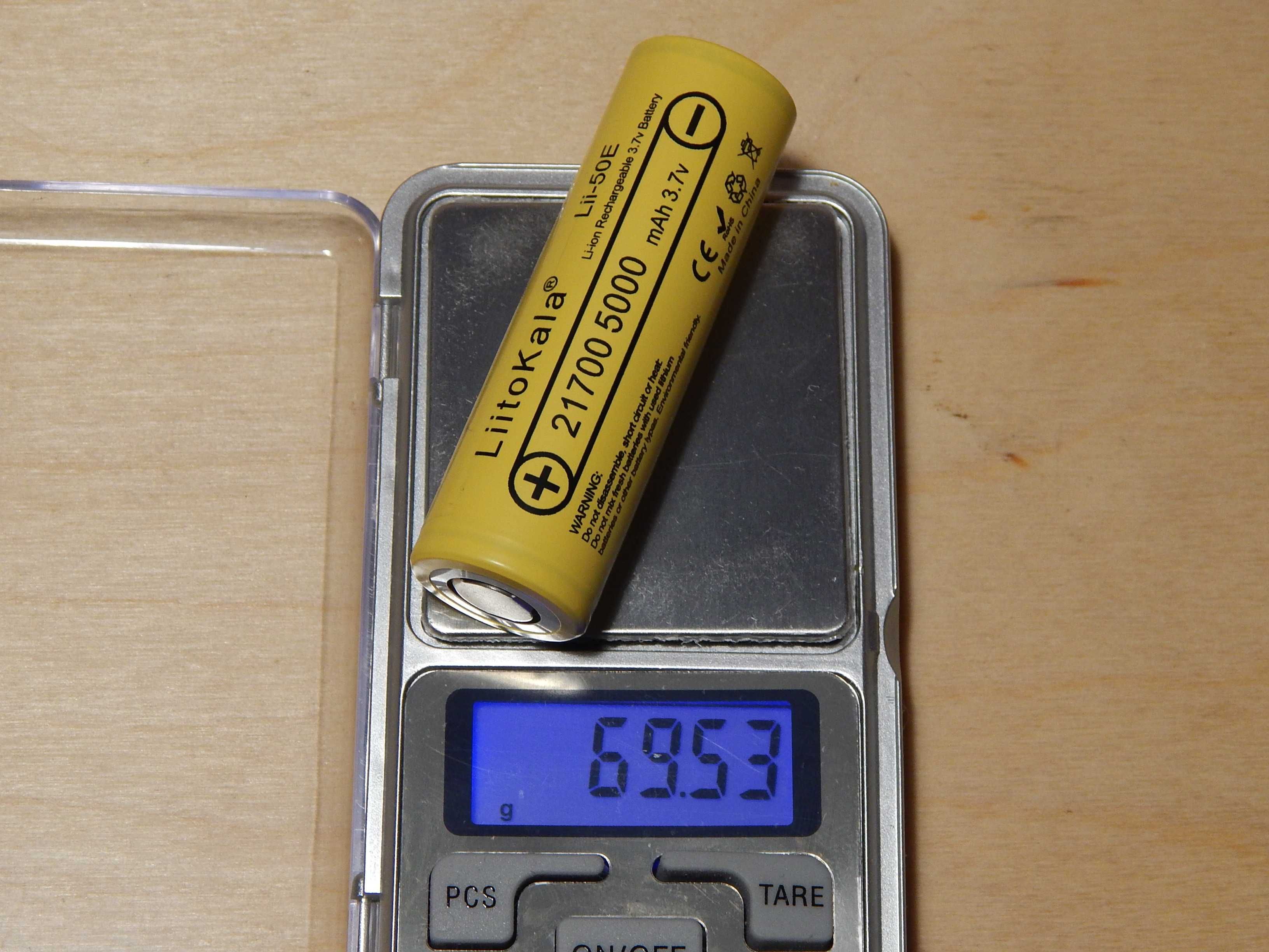 Аккумулятор 21700 Liitokala 5000 mAh.