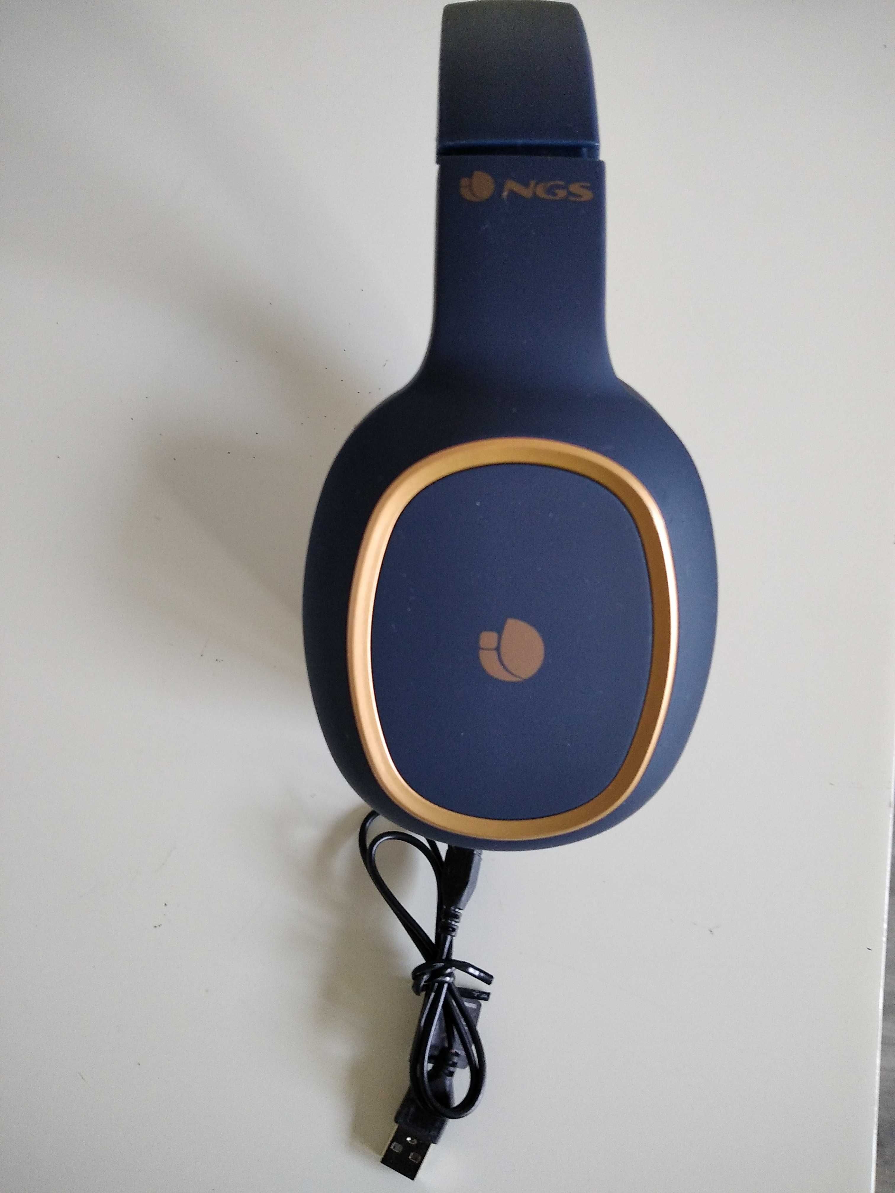 Auscultadores Bluetooth NGS Azul (como novo)