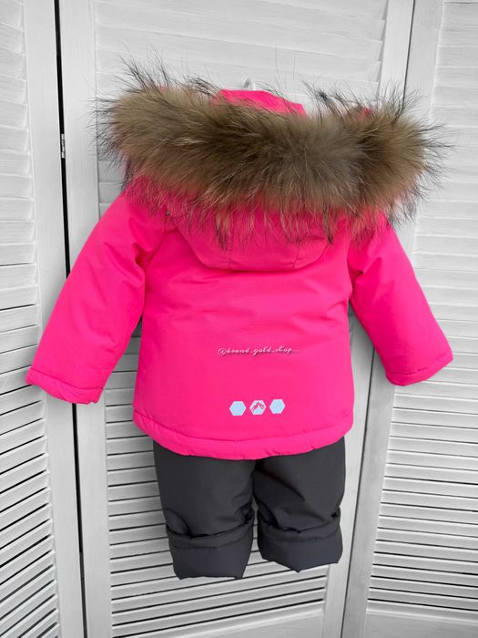 Зимовий термо комплект комбінезон для дівчинки Lassye 74-98