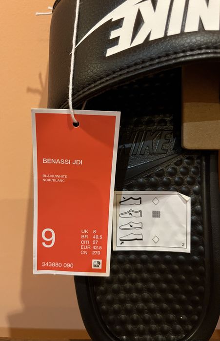 Шлепки-тапочки-сланцы Nike  Benassi jdi 42.5