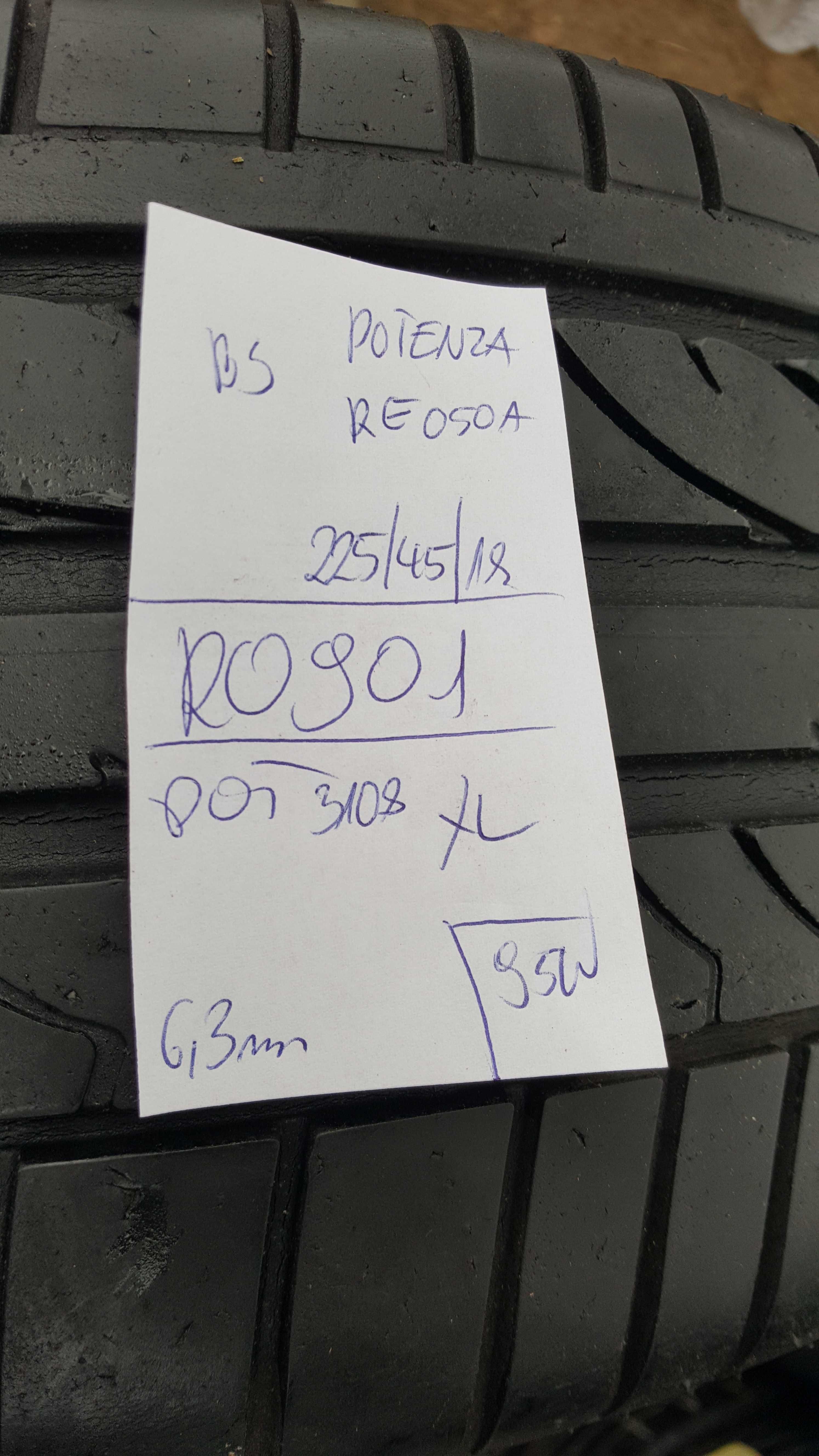 Bridgestone 225/45 r18 Potenza RE050A XL /// 6,3mm!!!