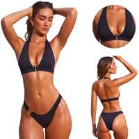 Strój Kąpielowy Dwuczęściowy Kostium Plażowy Elegancki Bikini roz M 38