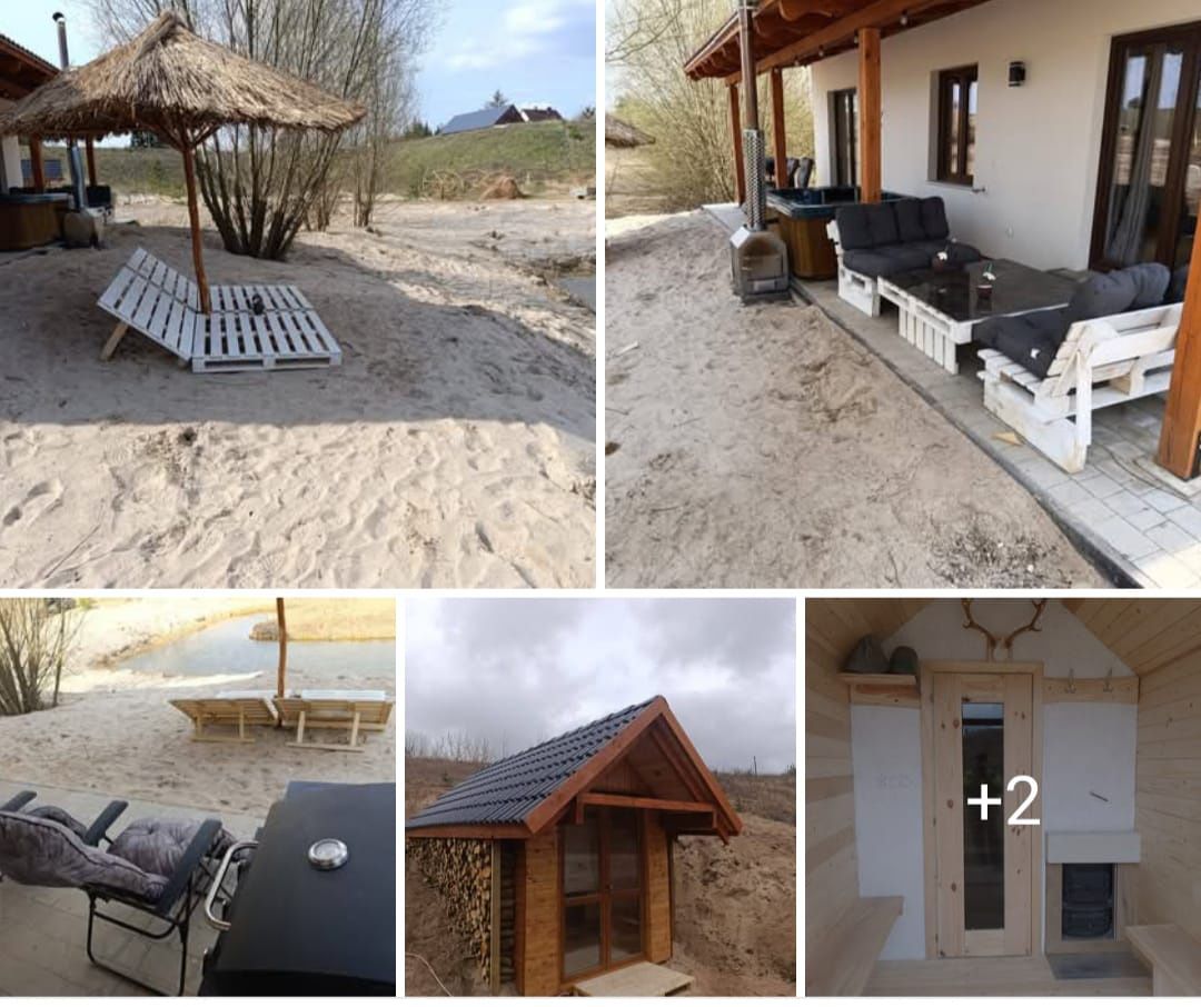 Domek max.6os z jacuzzi i sauną nad wodą Dowspuda zwierzęta, plaża