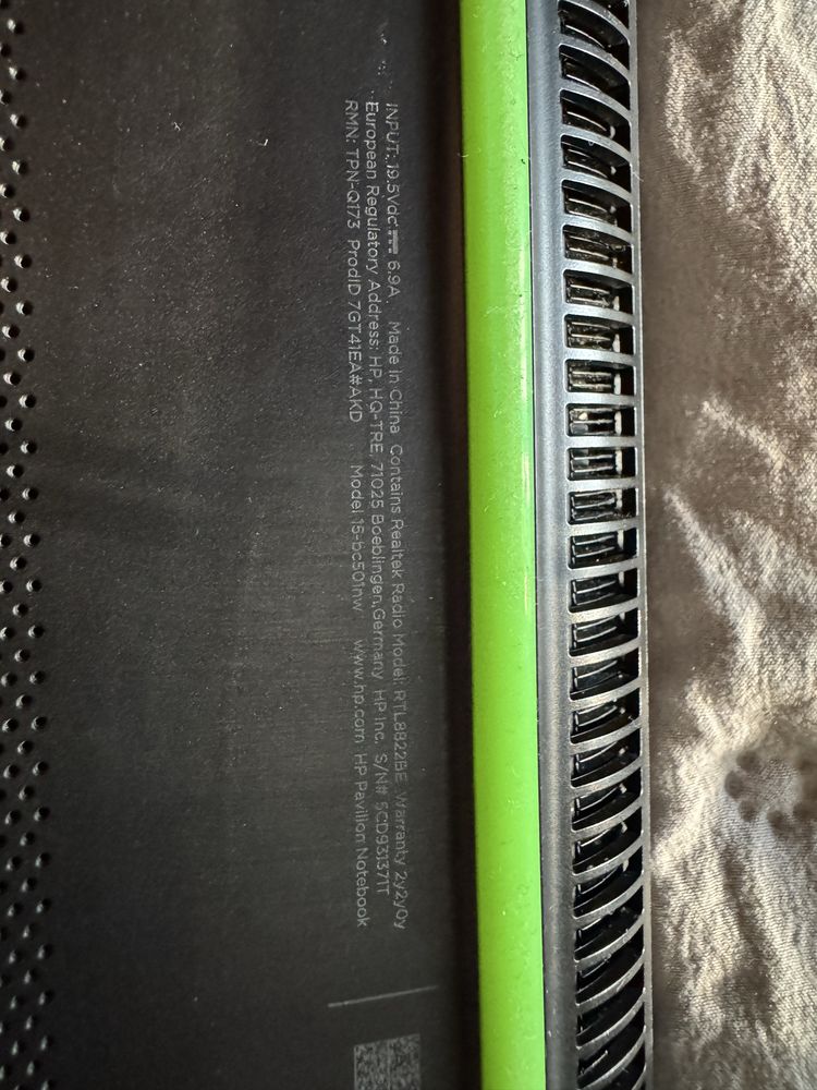 Laptop HP pavilion gaming BC501NW