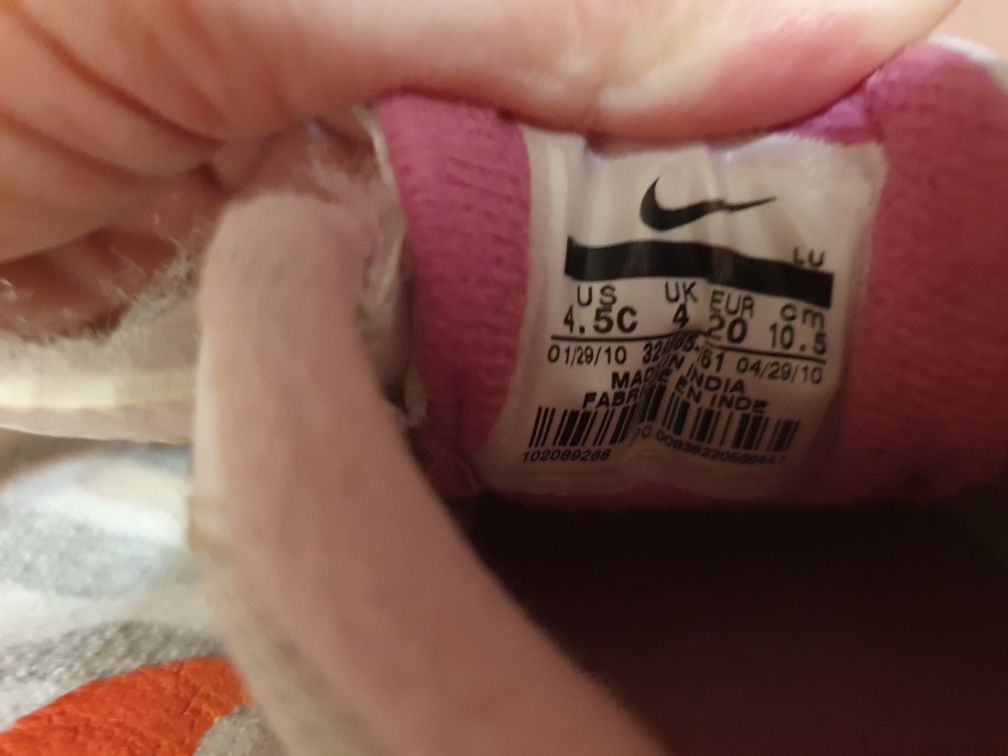 Buty Nike białe adidasy rozm.20 tanio skora dziewczynki