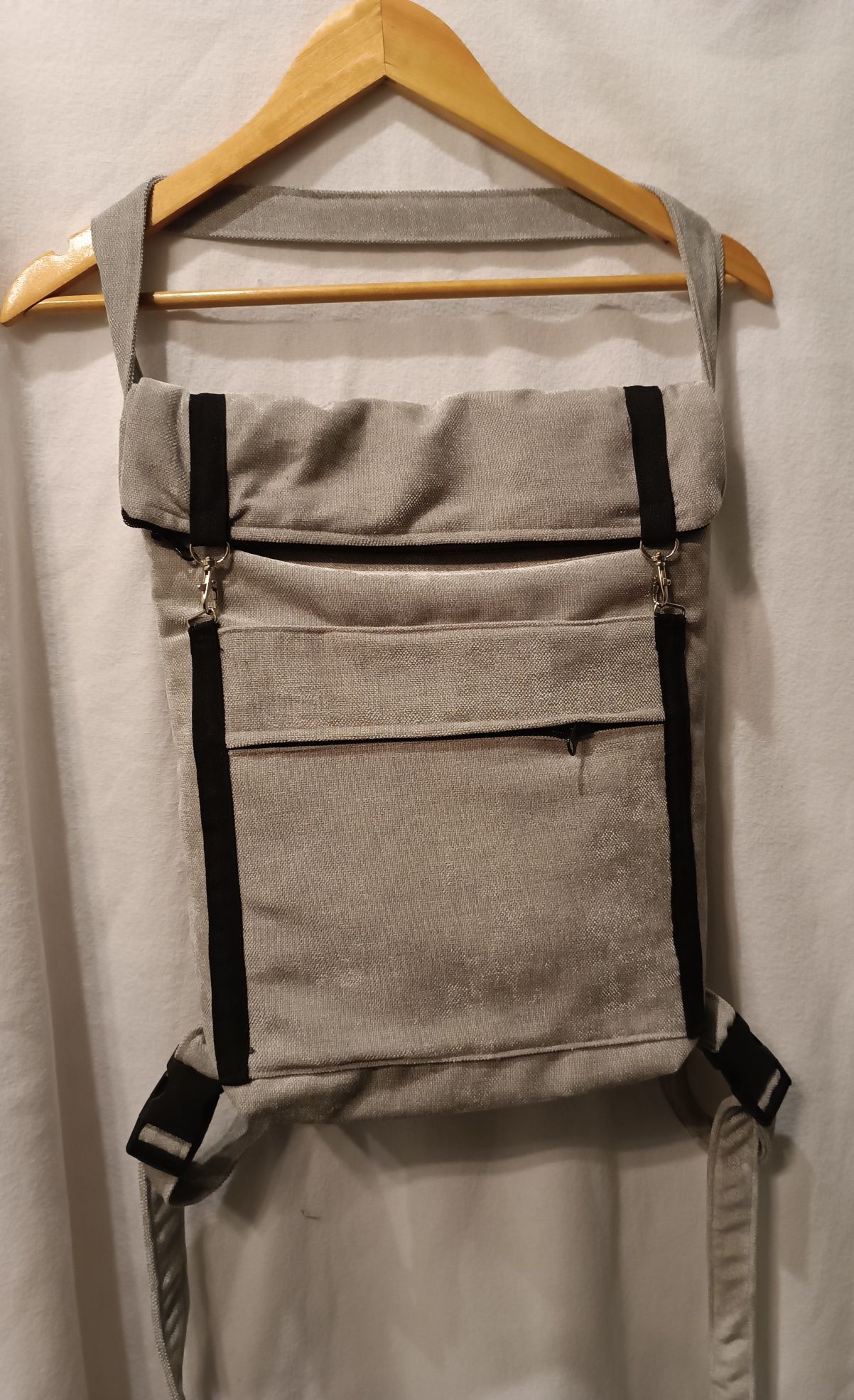 Torebka- plecak . Handmade.