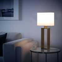 Lampa / lampka stołowa kremowa + złoto