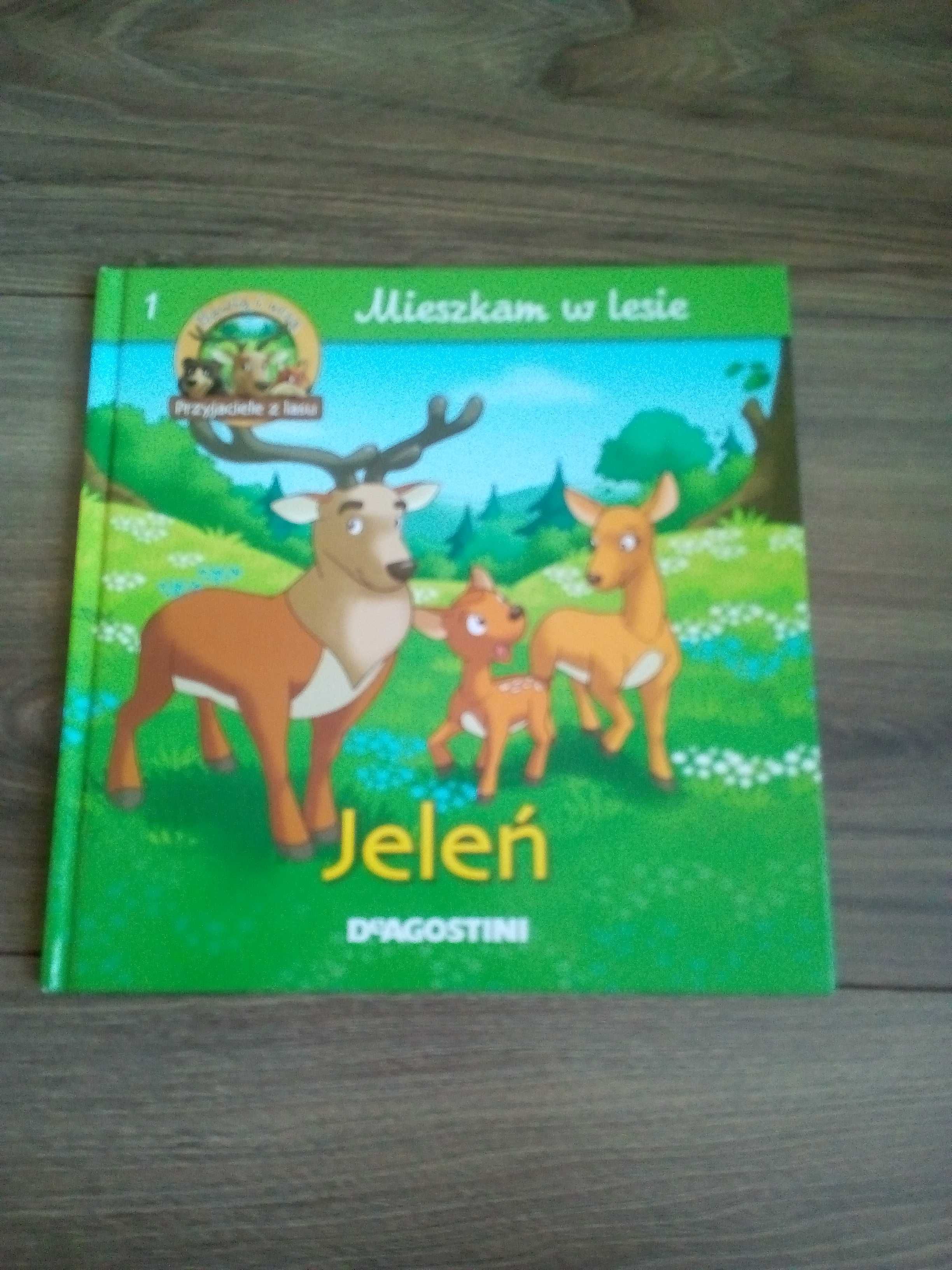 Książka dla dzieci pt. Jeleń - mieszkam w lesie wyd. DeAgostini