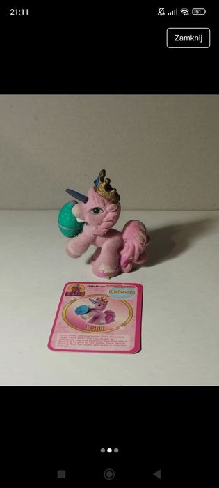 Figurka filly kucyk Luna z jajkiem