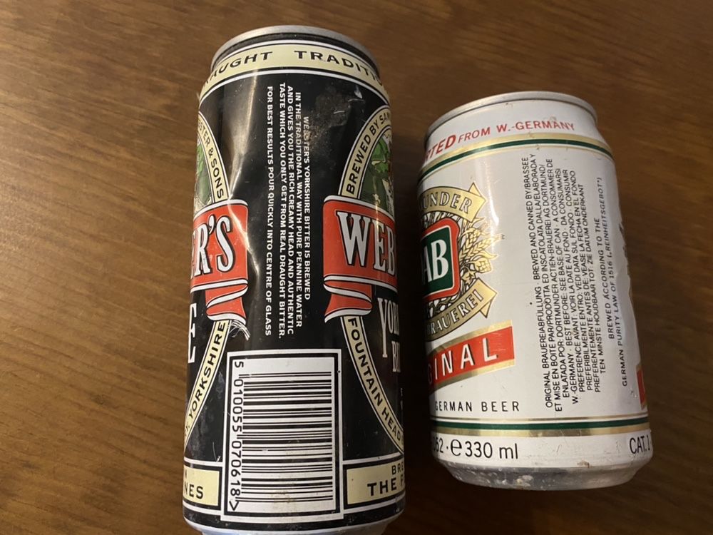 Latas Cerveja websters 1993  - Dab 1991 e Royal Dutch 1992