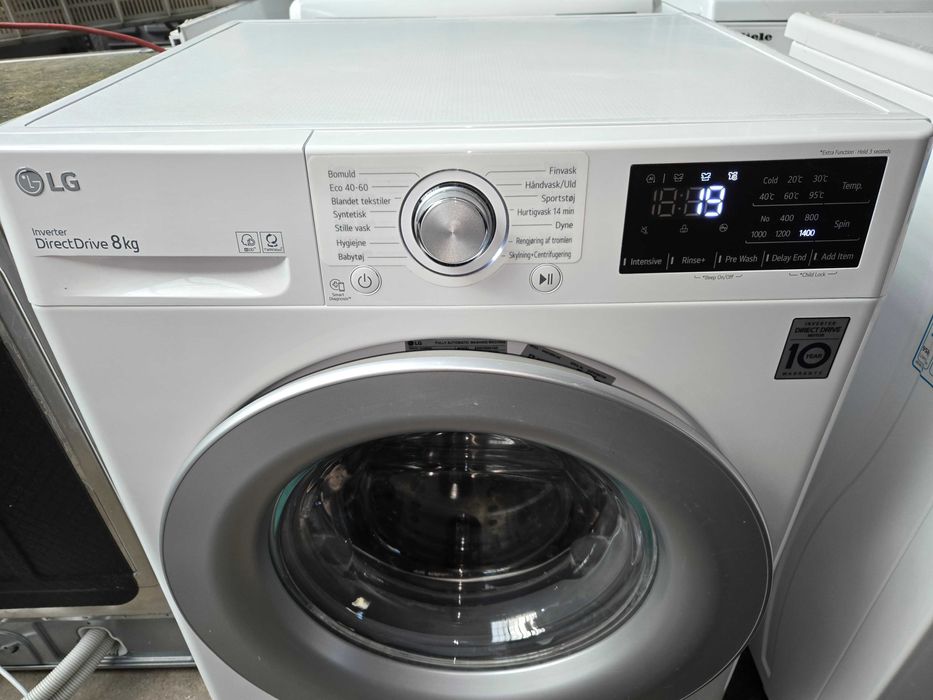 Pralka LG.Wsad 8kg.1400 obr. Silnik inventer.LCD.Gwar.A 3 +.