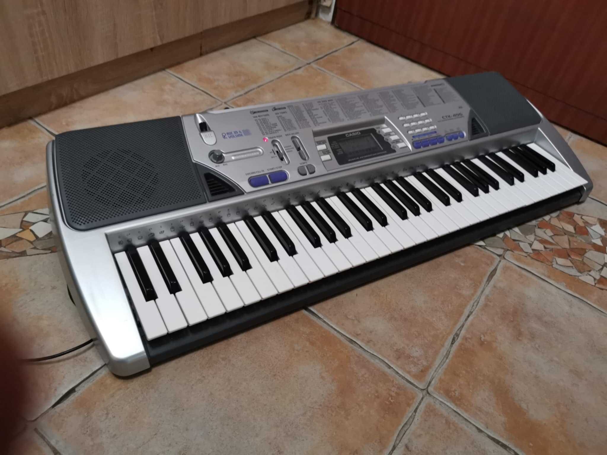 Keyboard CASIO CTK-496 + zasilacz STAN BDB