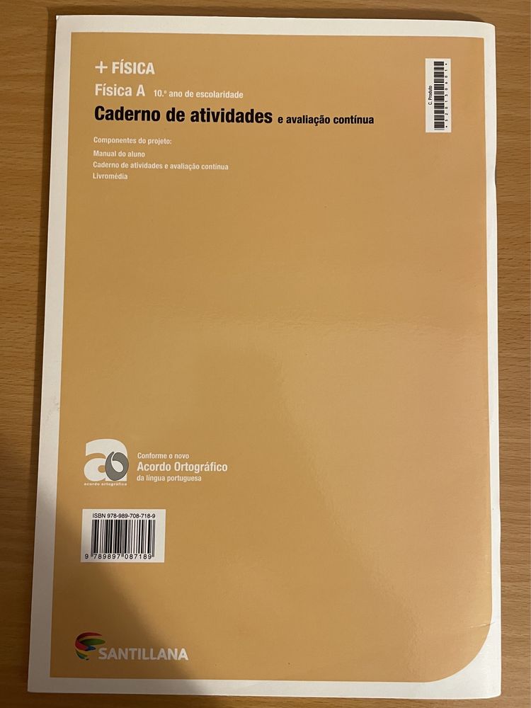 Caderno de Atividades 10° ano Física A