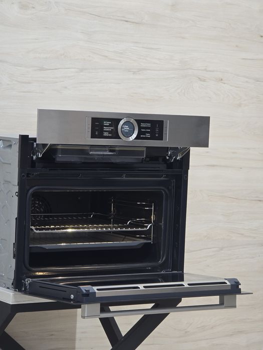 Духова шафа Bosch 2в1 Пароварка 45см Чюдовий стан України.мова