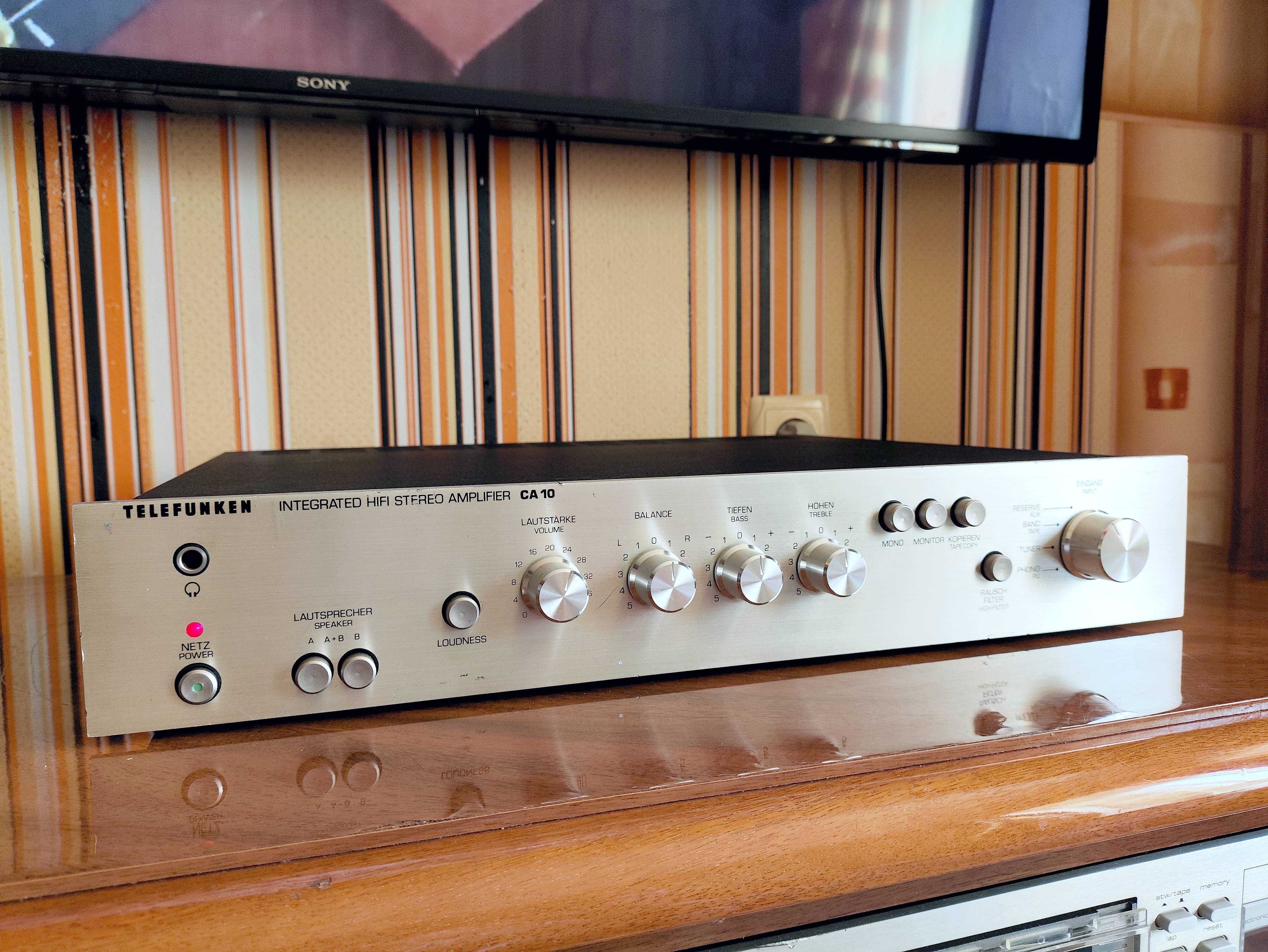 Усилитель Telefunken CA-10 Stereo, стильный, мощный, 2x75Вт,