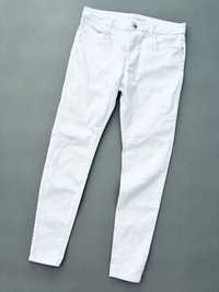 Marks & Spencer białe spodnie rurki Jeggingsy