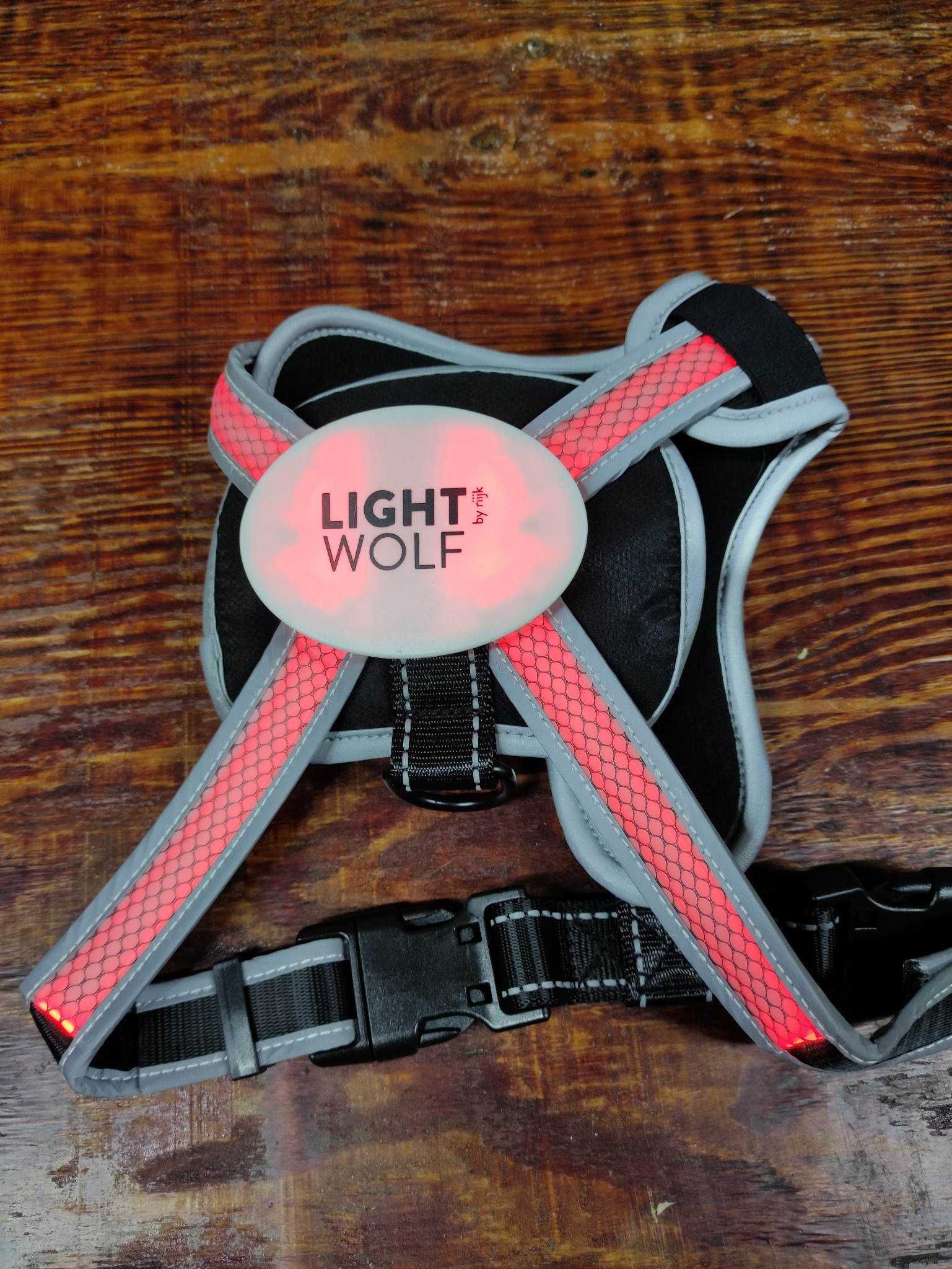 Uprząż dla psa LED, ładowana przez USB