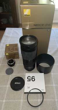 Lente Nikon 200-500 f5,6 + conversor 1.4 III + filtro sigma