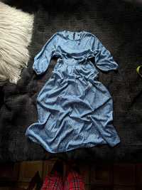 Сукня міді голубого кольору