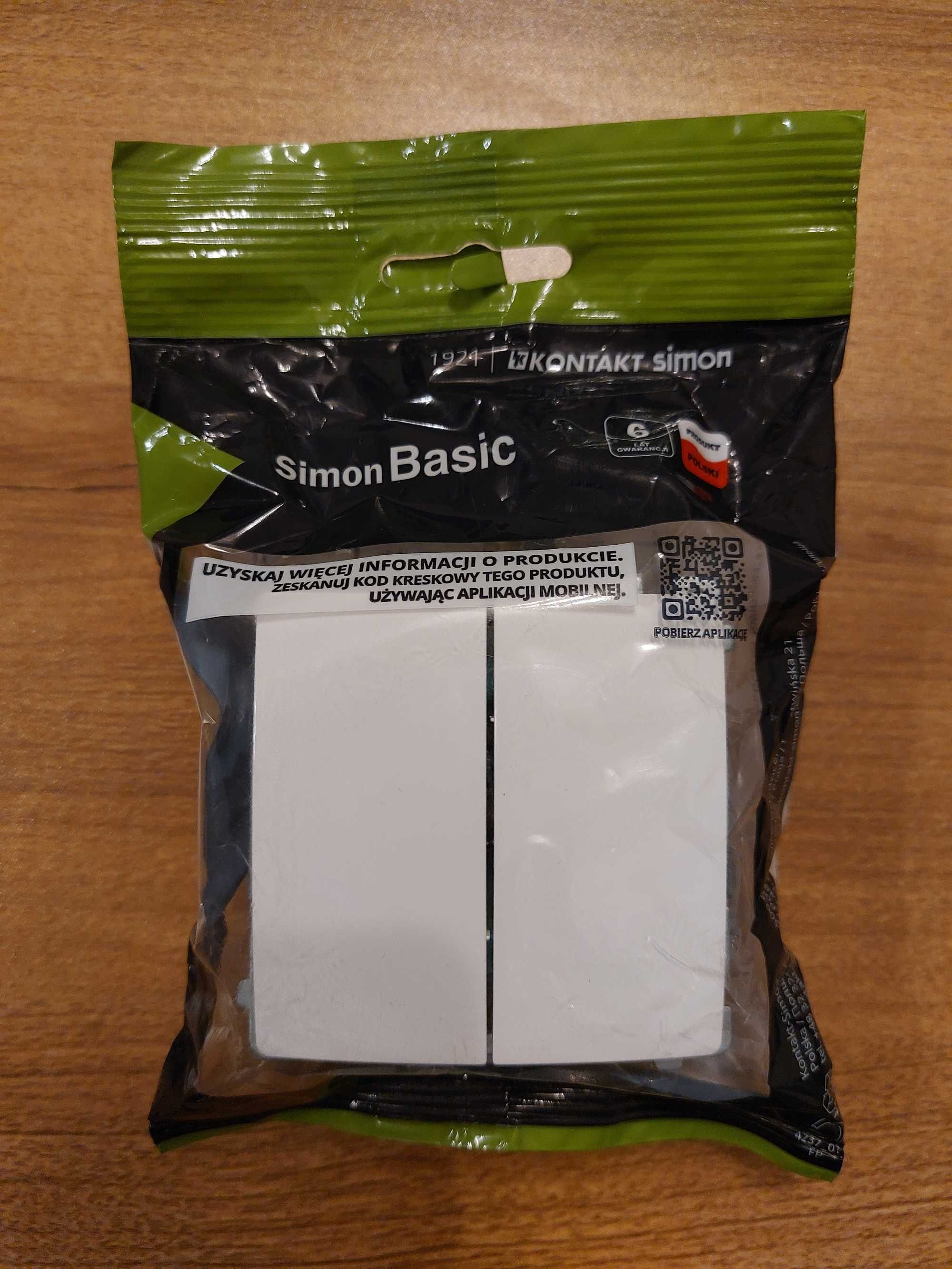 Simon Basic łączniki podwójne i ramki zestaw 3 szt