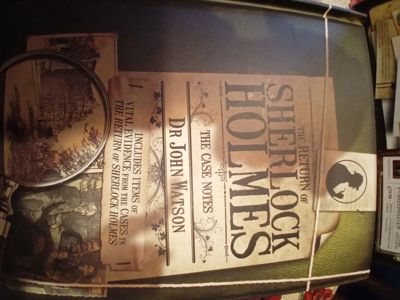 Livro the return of sherlock holmes, encadernado e com capa