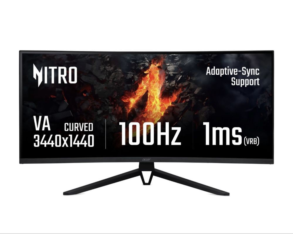 Monitor gamingowy zakrzywiony ACER Nitro ED343CURHbmiippx 34"