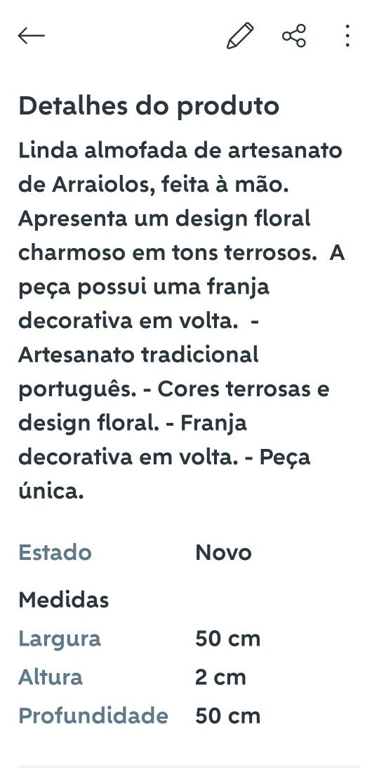 Almofada Artesanal de Arraiolos