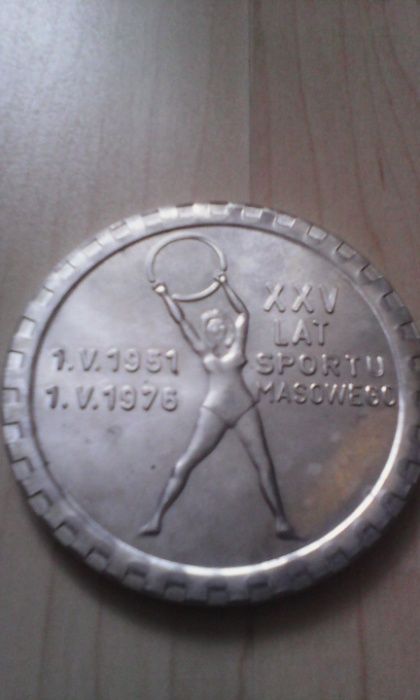 medal Polmo-Shl Kielce 1976 , średnica 8 cm - unikat kolekcjonerski