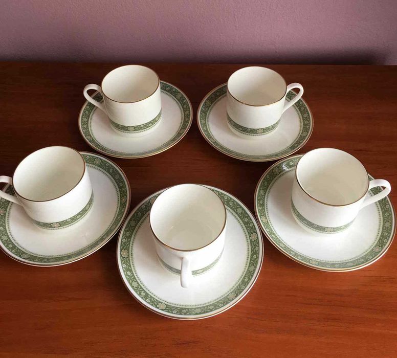 Zestaw 5 filiżanek i spodków do kawy Royal Doulton