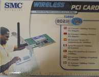 Placa SMC wireless PCI card + Adaptador 54 Mbps